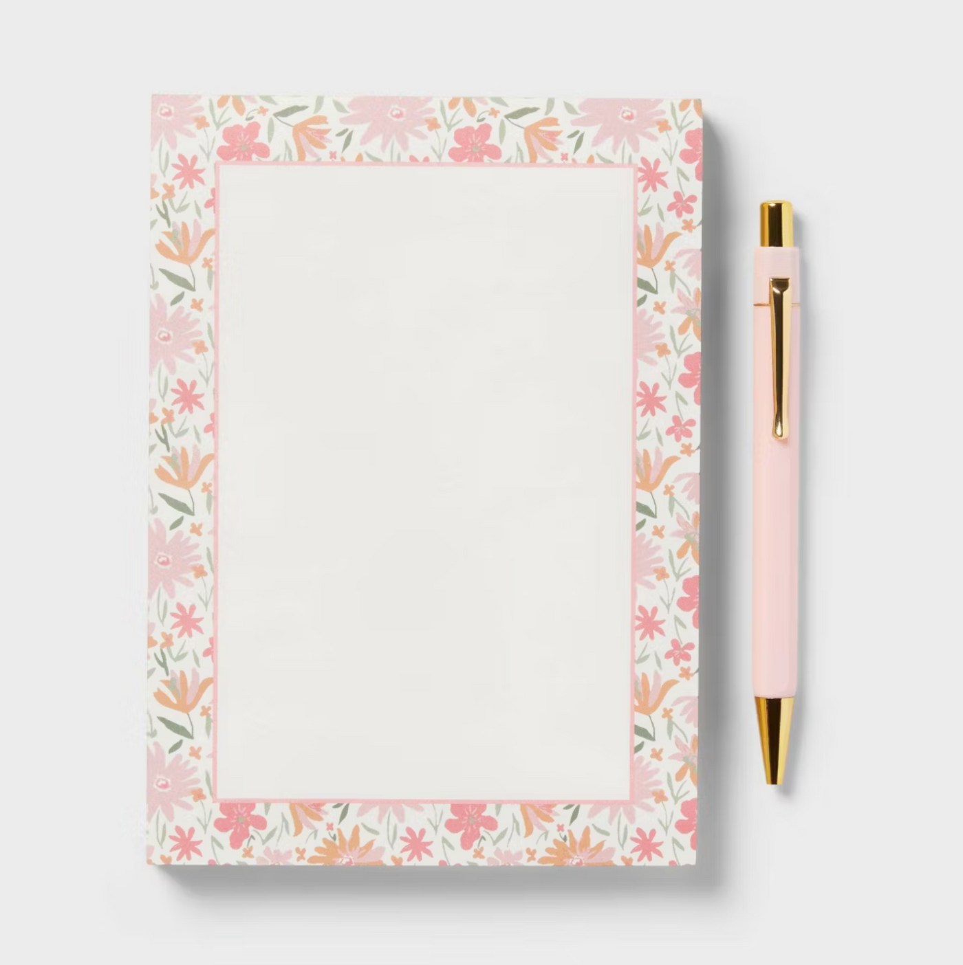 Flowers Pen Set with Notepad