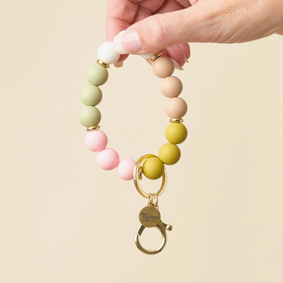 Hands-Free Silicone Beaded Keychain Wristlet