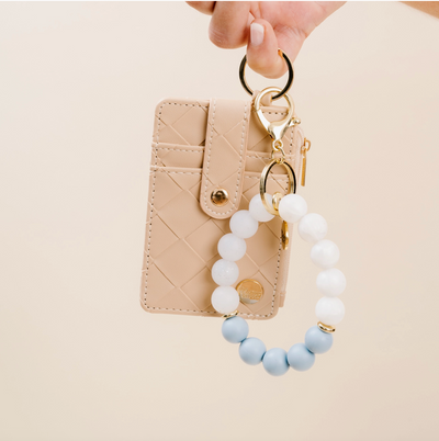 Hands-Free Silicone Beaded Keychain Wristlet