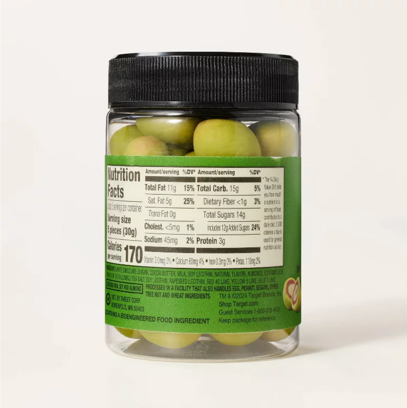 Martini Olive Inspired White Chocolate Covered Almonds